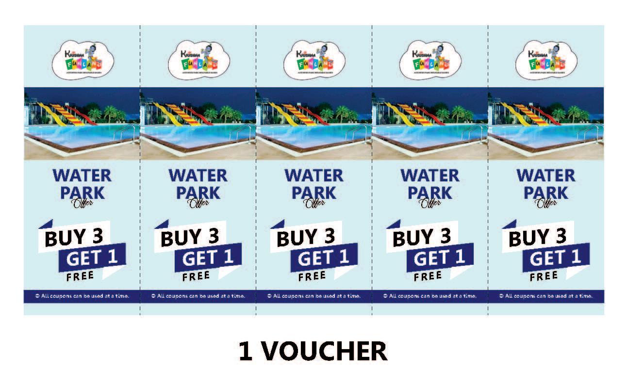 Krishna Funland Mega Offer Voucher Pack.
