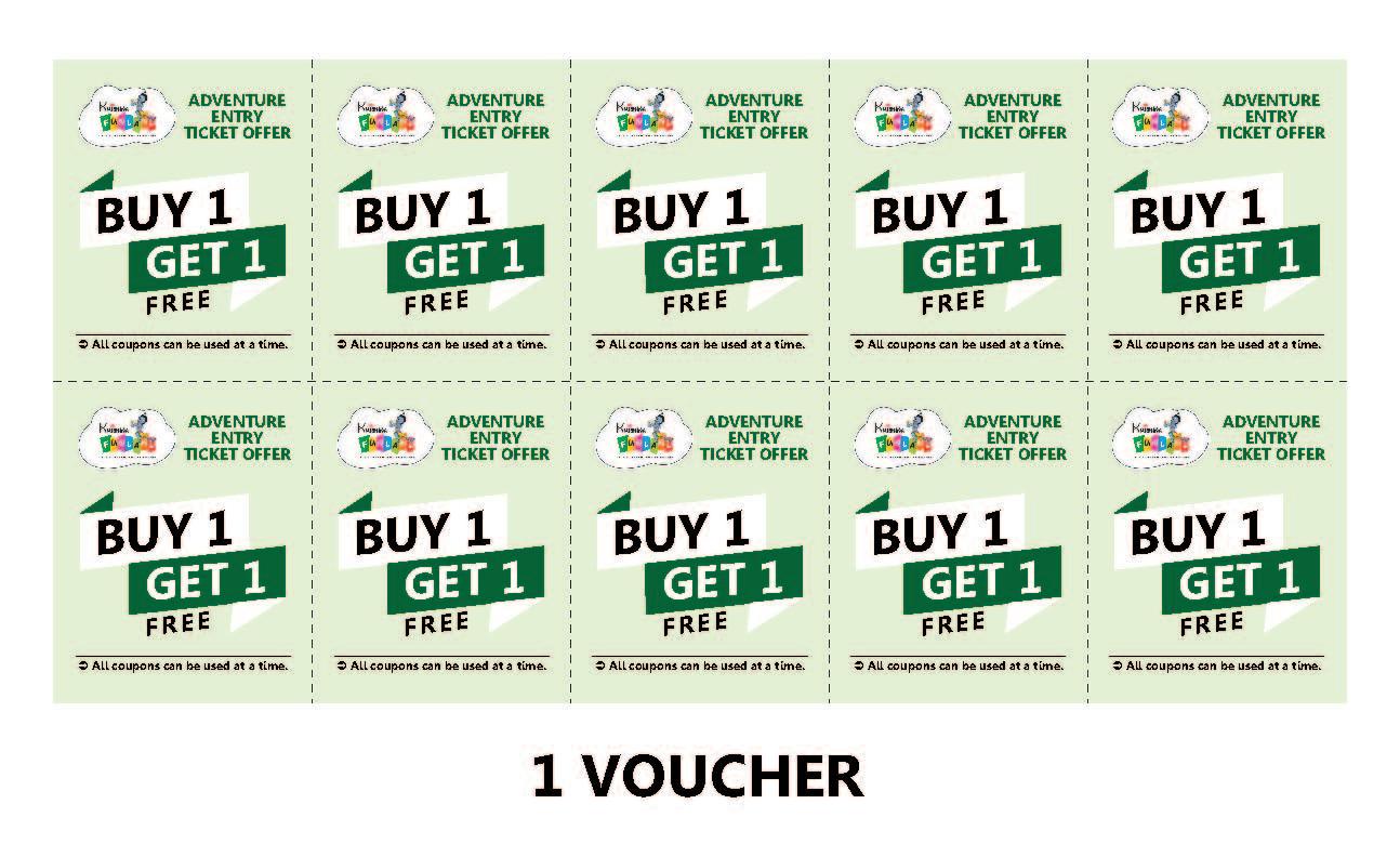Krishna Funland Mega Offer Voucher Pack.